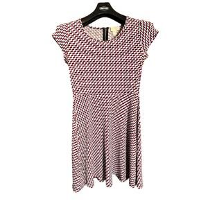 Michael Michael Kors Black Red white geometric  Dress Womens Small
